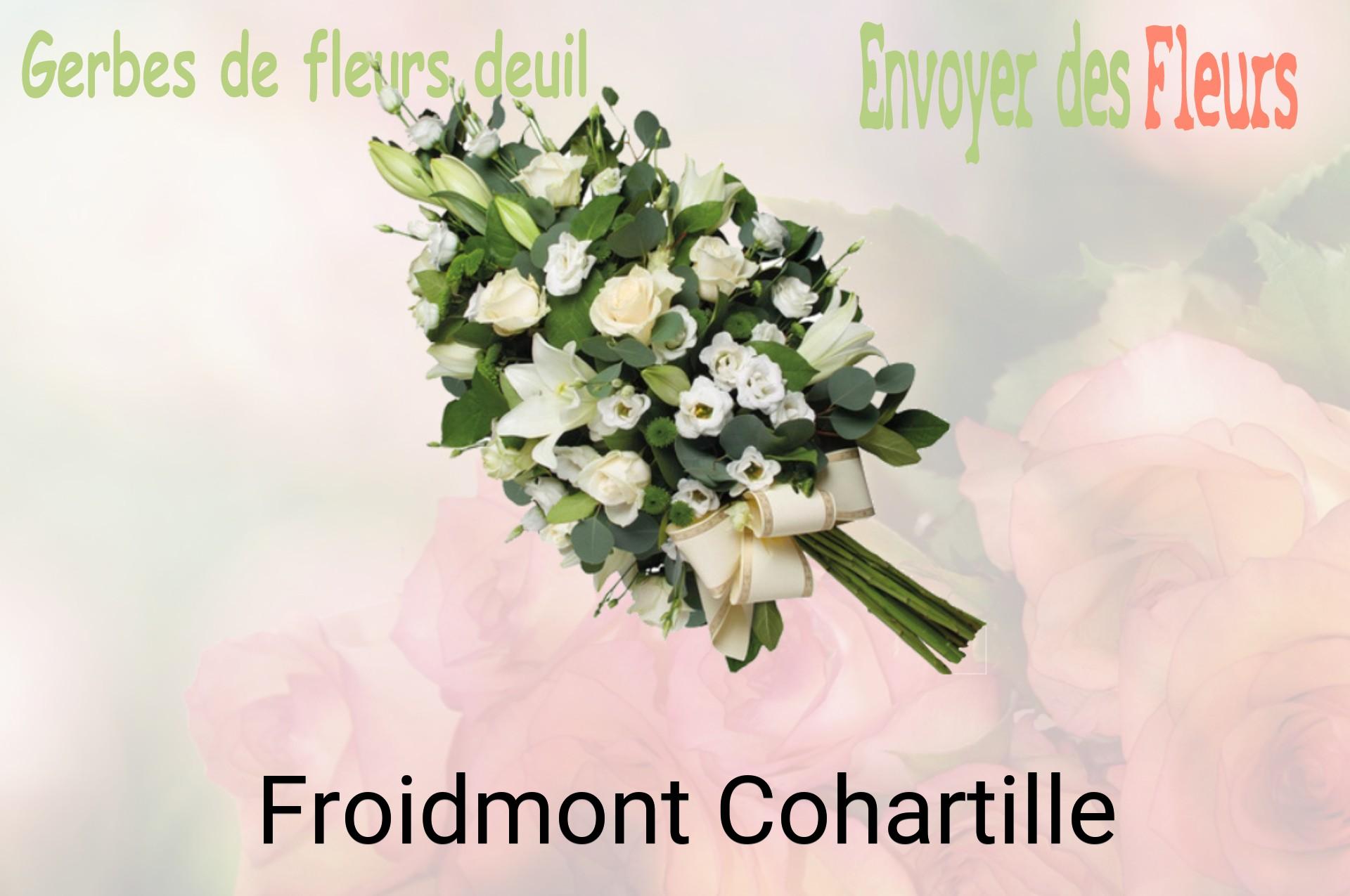 Gerbe de fleurs de deuil livrée à Froidmont-Cohartille